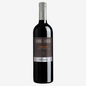 Вино Donna Marzia Primitivo Salento красное полусухое Италия, 0,75 л