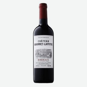 Вино EARL Vignobles Rudelin Château Bidone-Laffitte Bordeaux красное сухое Франция, 0,75 л