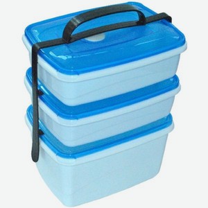 Набор контейнеров Plast Team Micro top box 3шт (РТ9150)