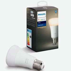 Умная лампа Philips Hue Single Bulb White E27 2700K 9Вт(929001821618)