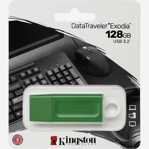 Флеш-диск Kingston 128GB DataTraveler Exodia Green