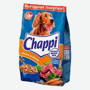 Chappi сухой корм для собак мясное изобилие сытный мясной обед 7150, 2,500 кг, 11610
