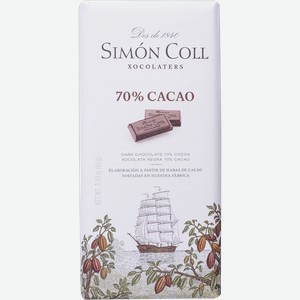 Шоколад горький 70% Саймон Колл Саймон Колл м/у, 85 г