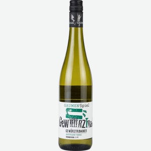 Вино Gaumen Spiel Gewurtztraminer белое полусладкое 10,5 % алк., Германия, 0,75 л