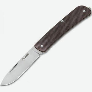 Складной нож RUIKE L11-N, 197мм, коричневый , коробка картонная