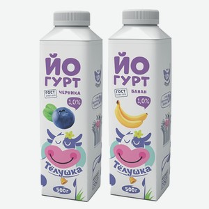 Йогурт «Тёлушка» 1%, 500 г