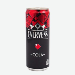 Напиток EVERVESS Кола, ж/б, 330 мл