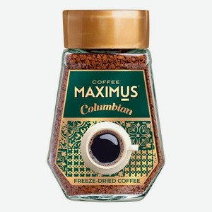 Кофе растворимый MAXIMUS Columbian, ст/б, 95 г