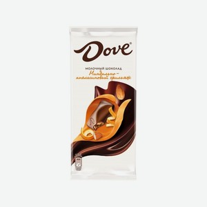 Шоколад молочный DOVE с миндально-апельсиновым грильяжем, 90 г