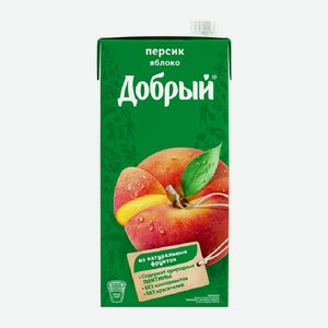 Напиток сокосодержащий ДОБРЫЙ яблоко персик 2 л