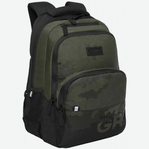 Рюкзак мужской Grizzly для подростка цвет: хаки, 32×45×23 см