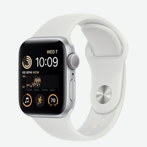 Смарт-часы Apple Watch SE 40mm Silver Al./White Sport S/M (MNT93)