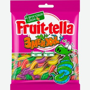 Жевательный мармелад Fruittella Змеи XXL 70г