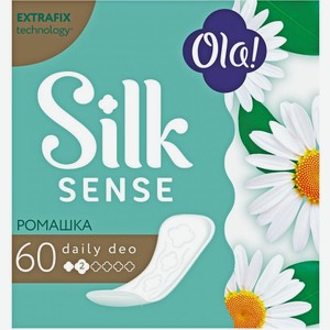 Прокладки ежедневные Ola! SilkSense Daily Ромашка 60шт