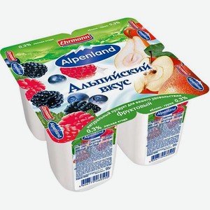 Продукт йогуртный Alpenland Лесная ягода Яблоко Груша 0.3% 95г