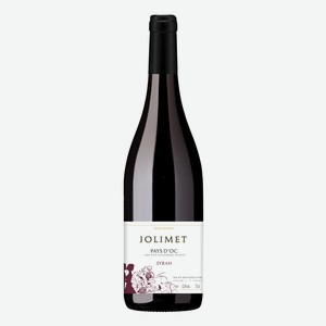 Вино Жолимет Сира кр. сух. 4,5-15% 0,75л (Франция)