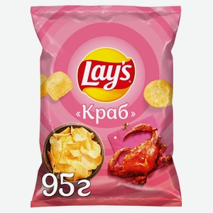 Чипсы картофельные Lay s со вкусом Краба 95г