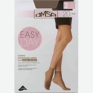 Носки женские Omsa Easy Day цвет: daino/загар размер: универсальный, 20 den, 2 пары