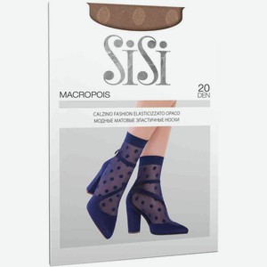 Носки женские SiSi Macropois в крупный горошек цвет: nero/чёрный размер: единый, 20 den