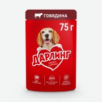 Корм для собак   Дарлинг   Говядина, влажный, 75 г
