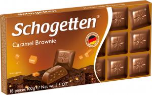 Шоколад Schogetten Молочный Caramel Brownie 100г