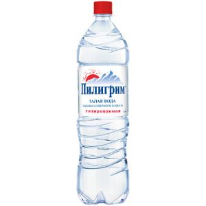 Питьевая вода Пилигрим газированная 1,5 л