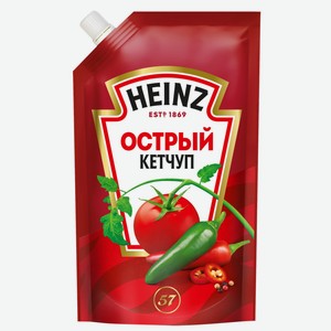 Кетчуп HEINZ острый дой-пак, Россия, 320 г