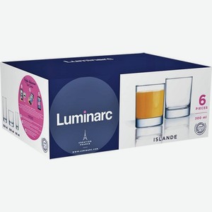 Набор стаканов Luminarc низкие Исландия 6шт*300мл