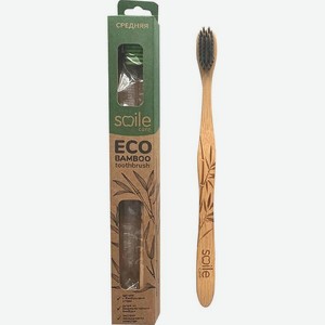 Зубная щетка Smilе Care Eco Bamboo с бамбуковой ручкой средней жесткости