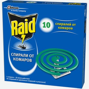 Спираль от комаров Raid 10шт
