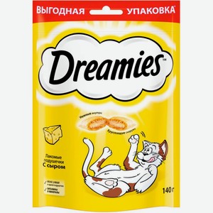 Лакомство для кошек Dreamies Подушечки с сыром 140г