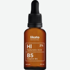 Сыворотка для лица Likato Professional с гиалуроновой кислотой витамином В5 30мл
