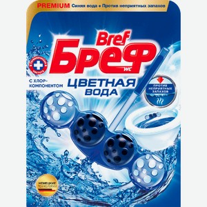 Средство чистящее для унитаза Bref Blue Aktiv Синяя Вода 50г
