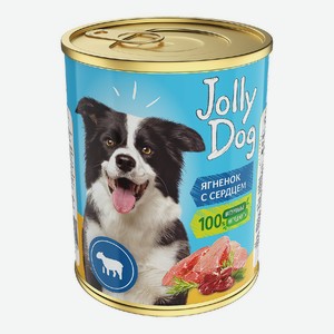 Влажный корм Зоогурман Jolly Dog ягненок с сердцем для собак 350 г