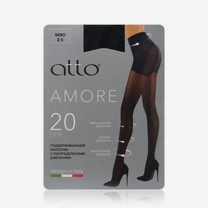 Женские поддерживающие колготки Atto Amore 20den Nero 2 размер