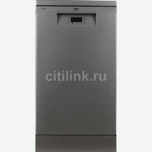 Посудомоечная машина Beko BDFS15020S, узкая, напольная, 44.8см, загрузка 10 комплектов, серебристая [7639408335]