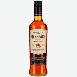 Напиток Bacardi Oakheart Original на основе рома 0,7л 35%