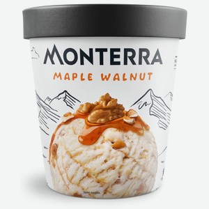 Мороженое пломбир Monterra Кленовый сироп-грецкий орех 13,6% БЗМЖ 298 г