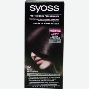 Крем-краска для волос Syoss SalonPlex 3-1 Темно-каштановый, шт