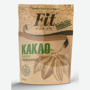 Какао FitParad обезжиренное 1,5%, 150 г