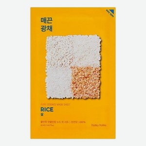 Успокаивающая тканевая маска для лица с экстрактом риса Pure Essence Mask Sheet Rice 20мл: Маска 1шт