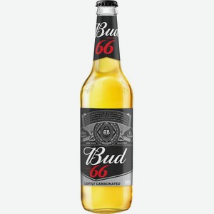 Пиво Bud 66 светлое фильтрованное пастеризованное 4.3% 440мл