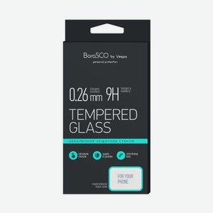 Защитное стекло BoraSCO Full Cover + Full Glue для Xiaomi Redmi Note 8t (черная рамка)