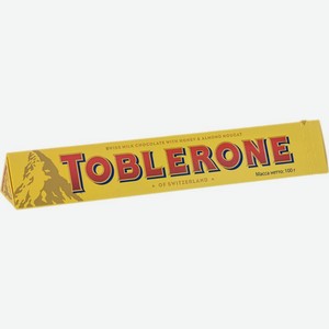 Швейцарский Шоколад молочный с медово-миндальной нугой ТМ Toblerone (Тоблерон)