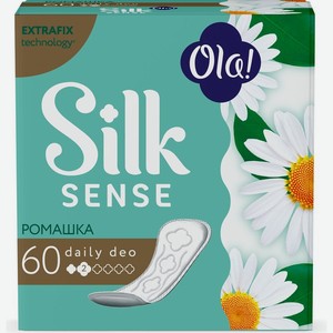 Прокладки ежедневные Ola! Silk sense daily deo ромашка, 60шт
