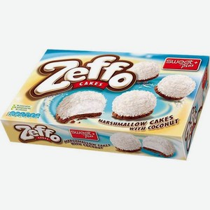 Пирожное Sweet Plus Zeffo cakes маршмеллоу с кокосом 115г