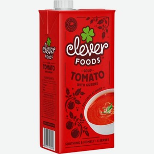 Суп-пюре томатный с зеленью