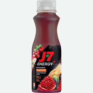 Напиток J7 Energy+ Гранатово-Ягодный микс сокосодержащий 0.3л