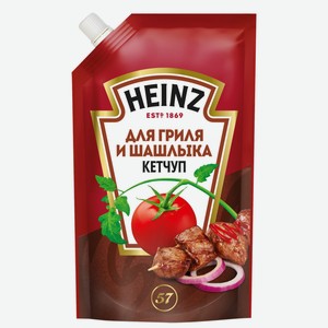 Кетчуп HEINZ д/гриля и шашлыка дой-пак, Россия, 320 г