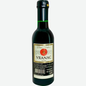 Вино Прочие Товары Вранец кр. сух., Сербия, 0.187 L